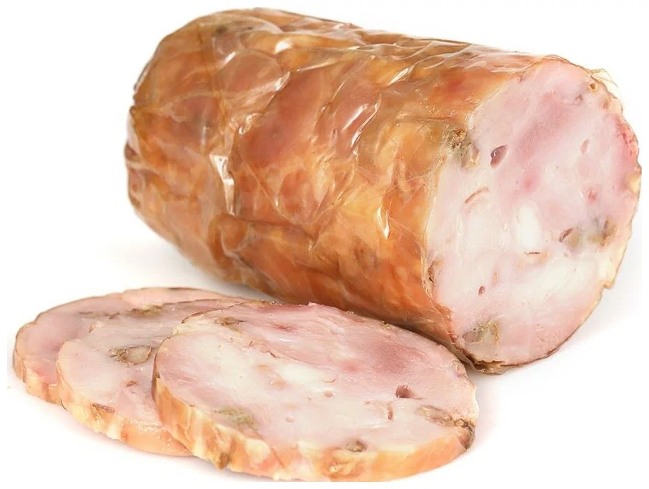 Продукт деликатесный из свинины Рулет "Мозаика"