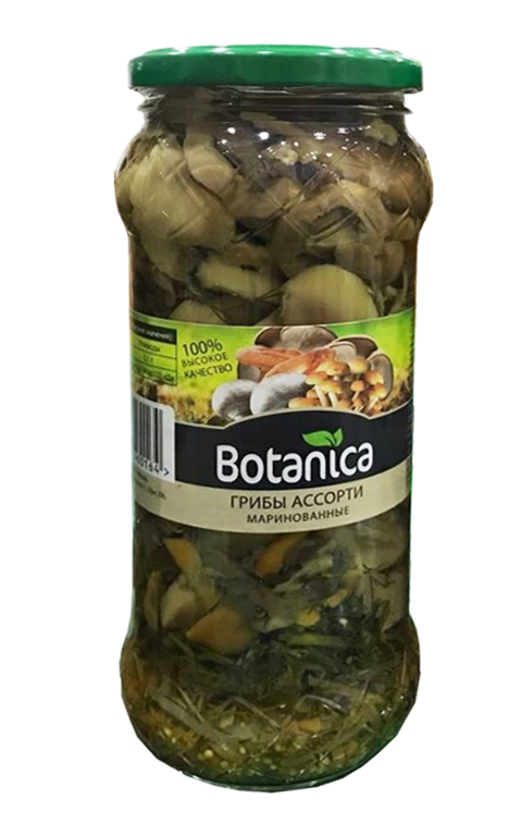 Грибы ассорти маринованные 580мл
