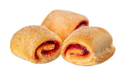 Печенье сдобное Рулетики с джемом 500г