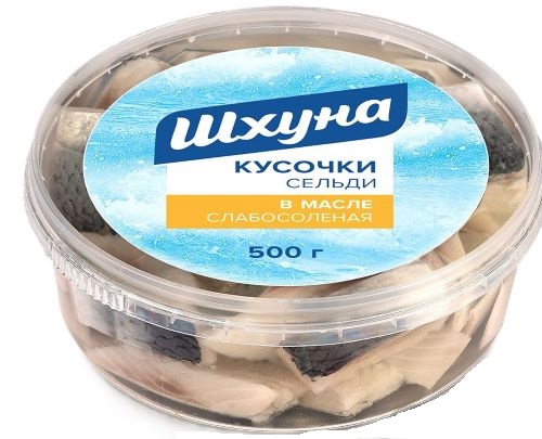 Филе кусочки сельди тихоокеанской ШХУНА с/с в масле, 500 г, Санта Бремор