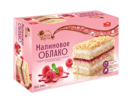 Торт Малиновое Облако Черемушки 390гр