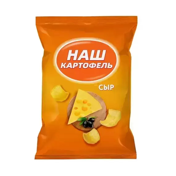 Чипсы "Наш картофель" сметана зелень/сыр/куриные крылышки 200 гр