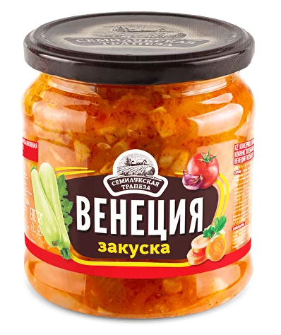 Закуска Венеция ст/б 460г ТУ Семилукская трапеза, Семилукский ПК, Семилуки