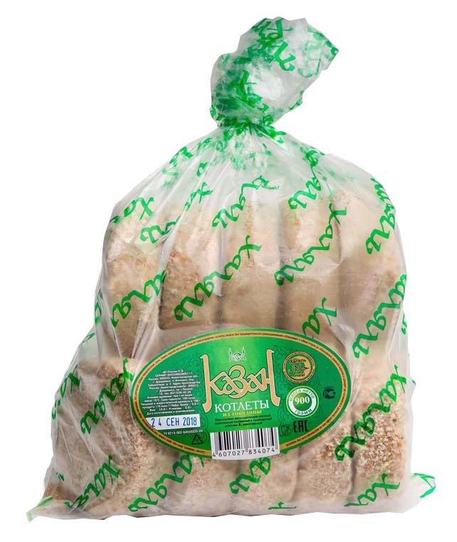 Котлеты "Казан"зам\фас\ 0,9 кг. Халяль ИП Пчелин П.В.