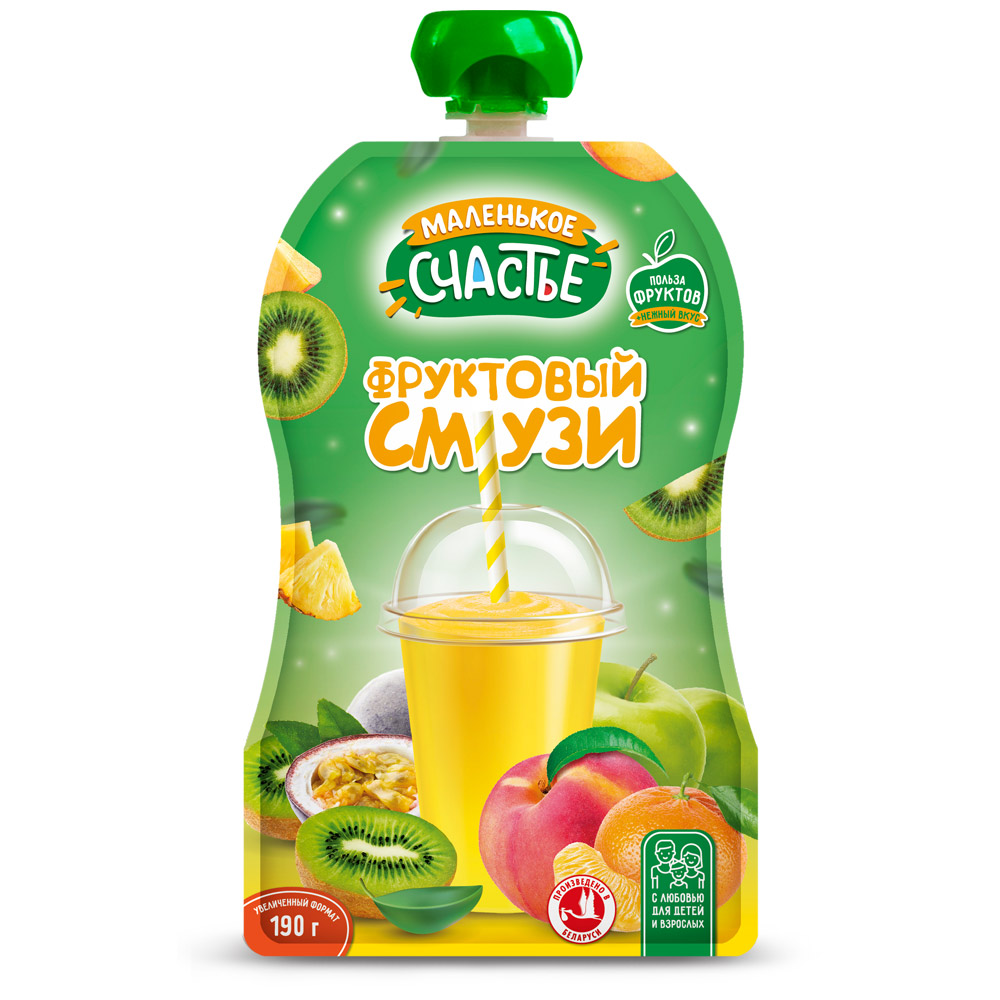 Смузи Маленькое счастье Фруктовый/Ягодный микс 190г гуалапак