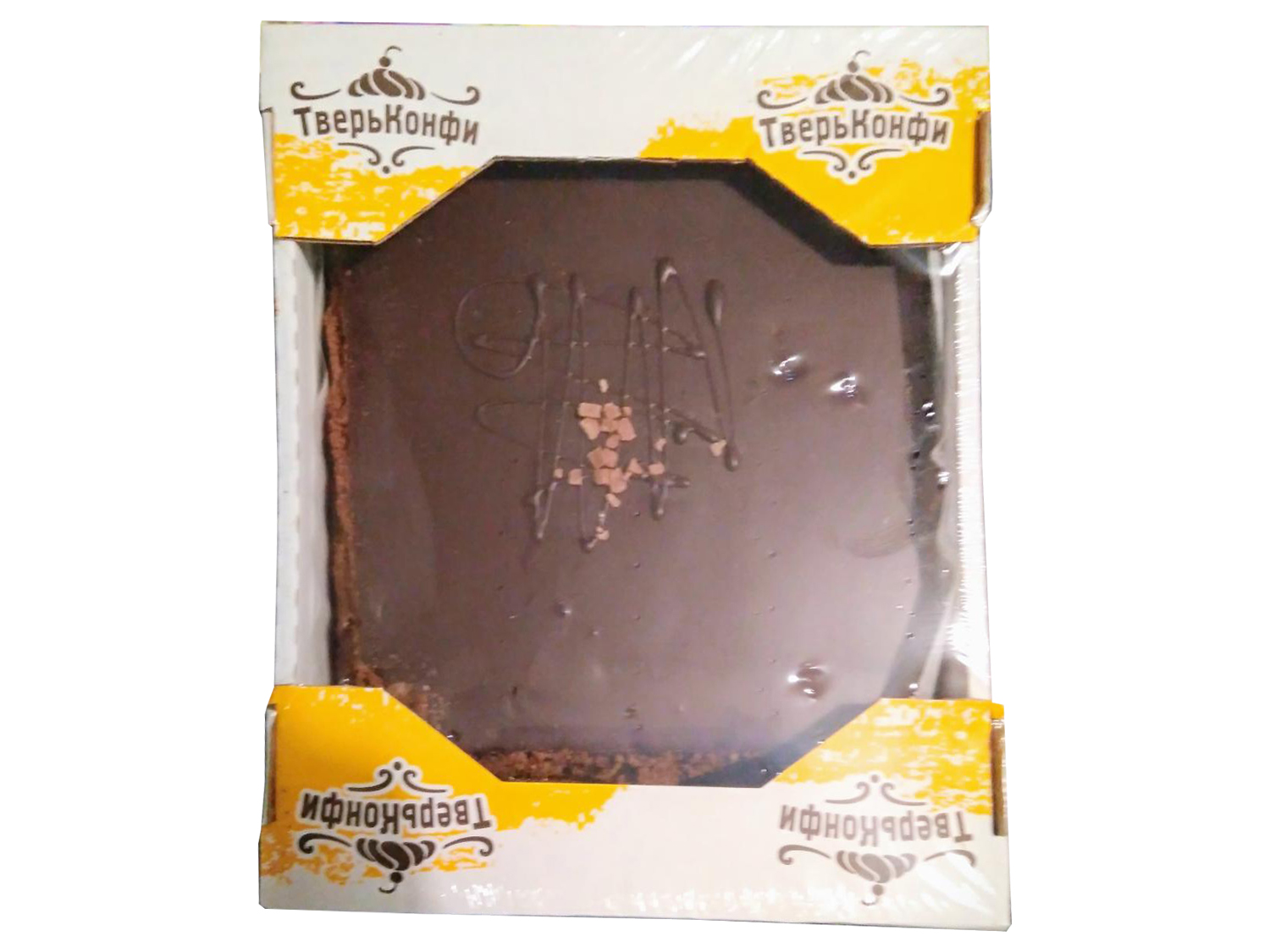 Торт бисквитный Прага 1000 г ТверьКонфи 