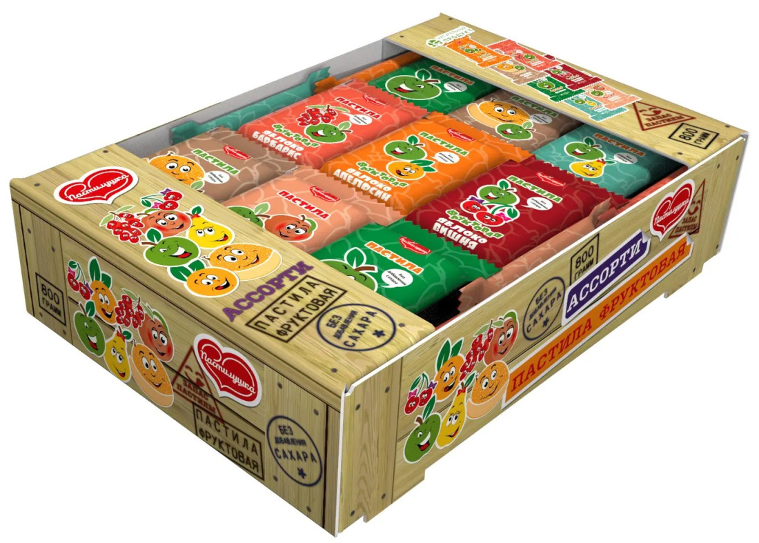 Пастила Фруктовая Ассорти 800 гр ООО Пастилушка