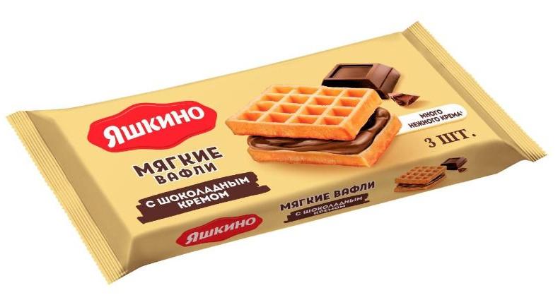 Мягкие вафли с вареной сгущенкой /шоколад 120г