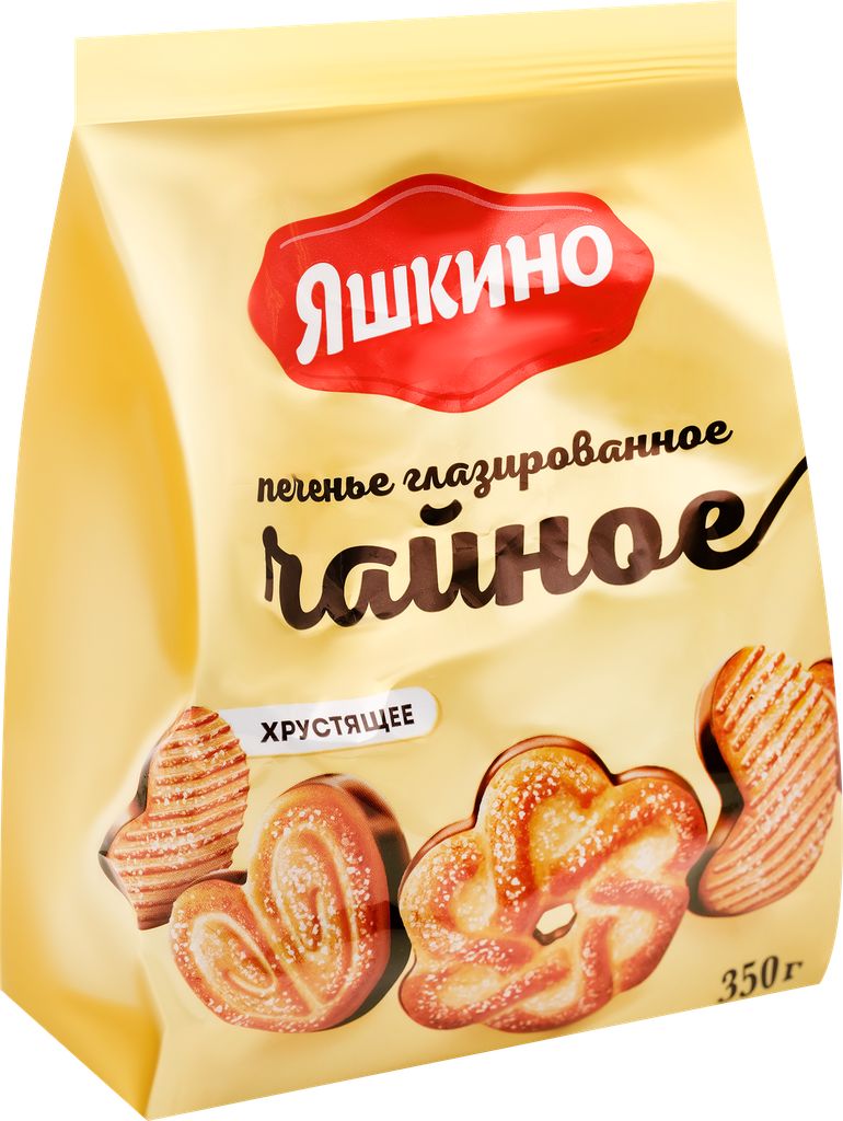 Печенье Яшкино сахарное глазированное 350гр КДВ Групп ООО