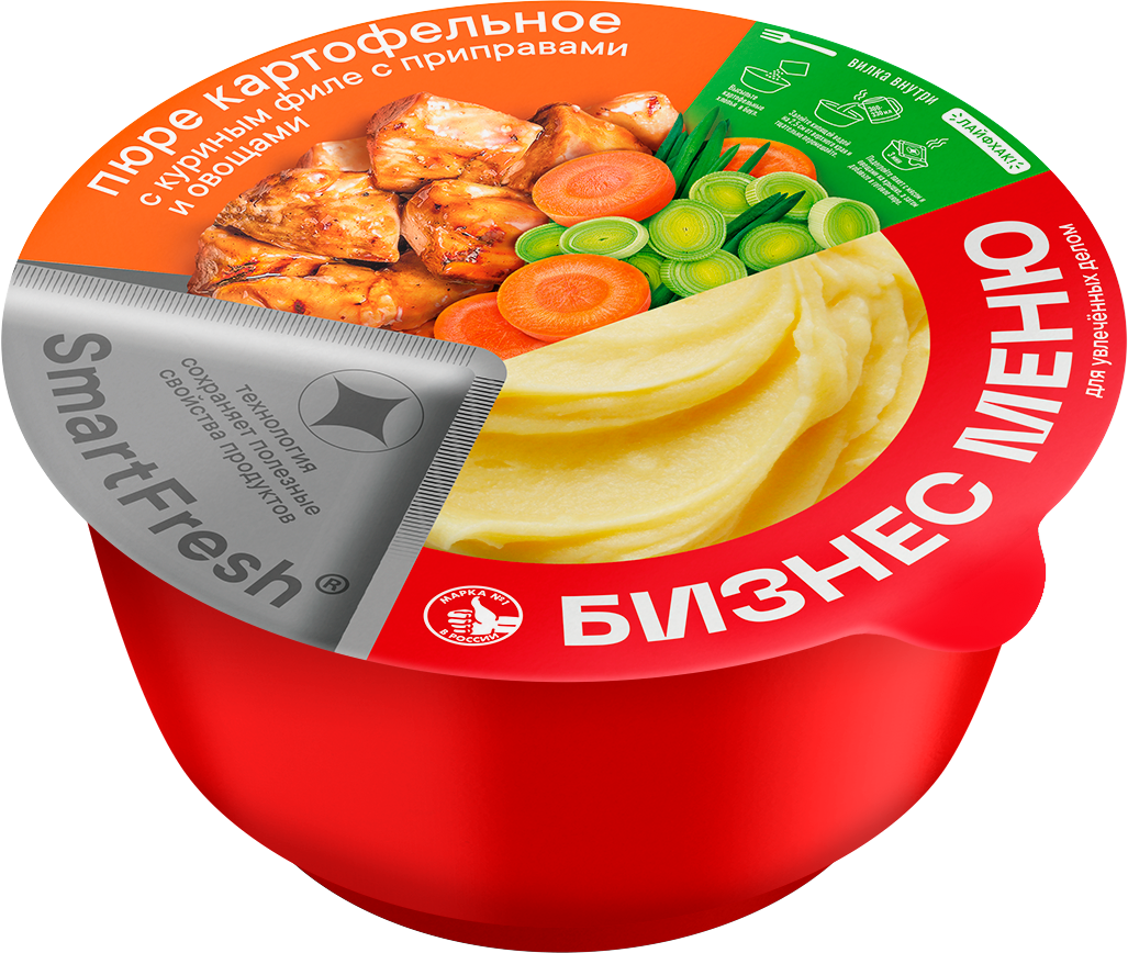 Пюре картофельное БП «Премиум Обед» с курицей 111гр, Импрод ООО