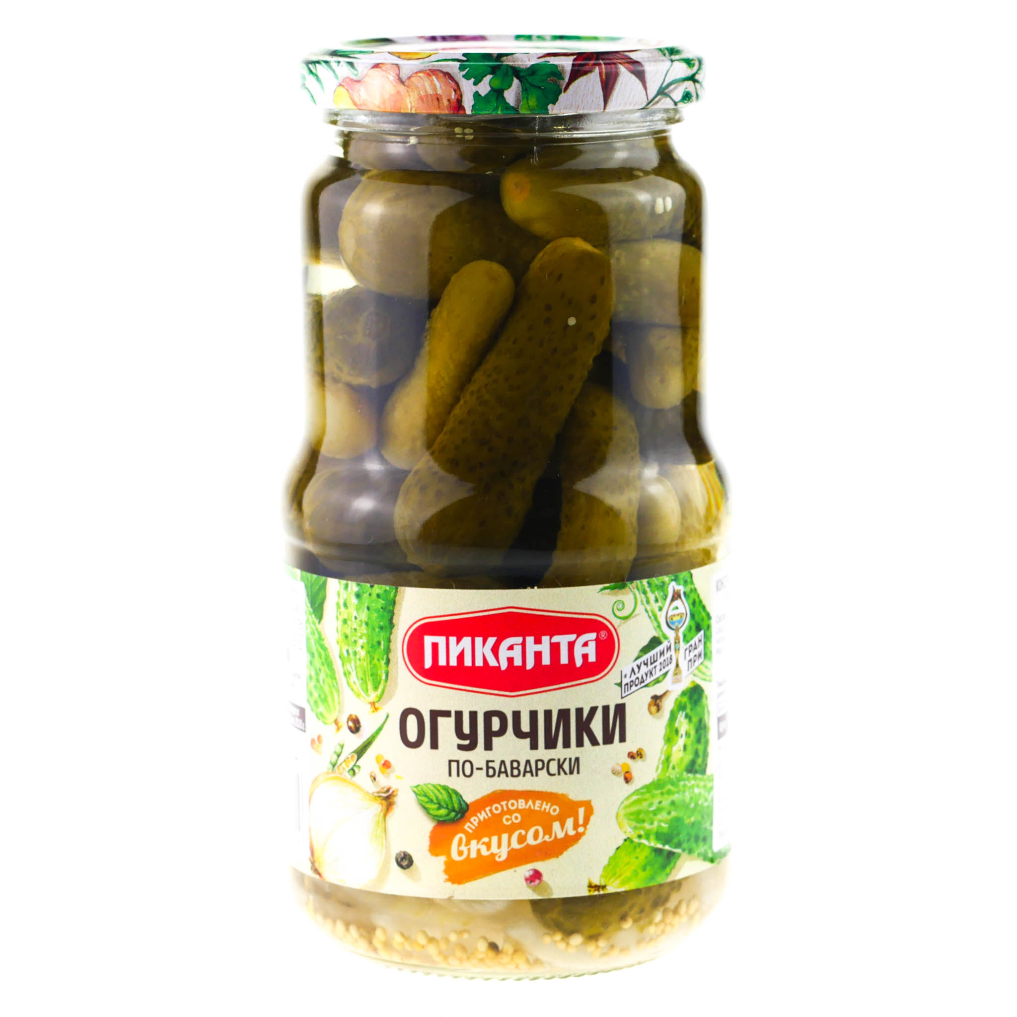 Корнишоны По Баварски маринованные "Пиканта" 700г, ООО "Вкусный Продукт"