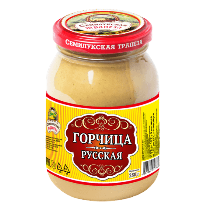 Горчица Русская Семилукская трапеза 280 г стекло твист офф