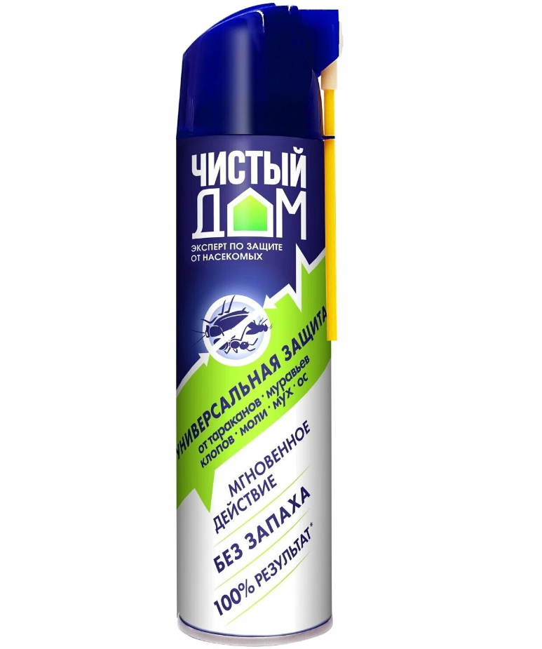 Аэрозоль супер Универсальный "Чистый дом" (фл 600 мл)