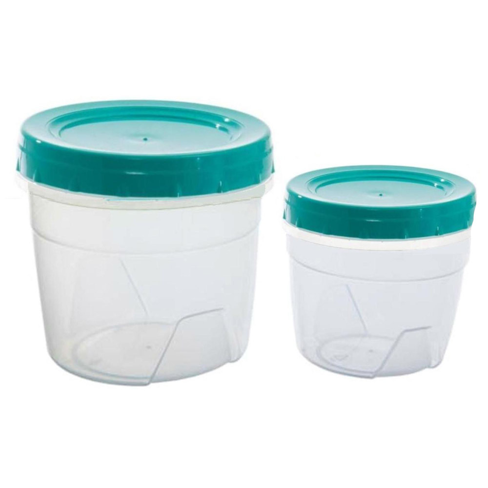 Банки (2шт) 0,5 л. 1,0 л.(полипропилен) С закручивающейся крышкой