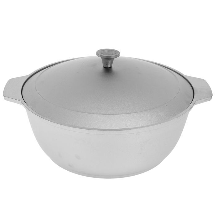 Жаровня литая алюминиевая D 28 см ,V 4 л.Толщина дна: 6 мм Толщина стенок: 3 мм , ручки в корпусе, с