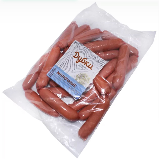 Сосиски "Молочные" ГОСТ, кат Б, вес. Комбинат Дубки