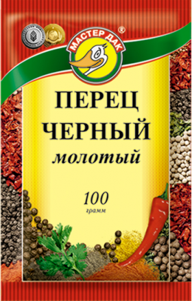 Перец черный молотый 100г, Сантус