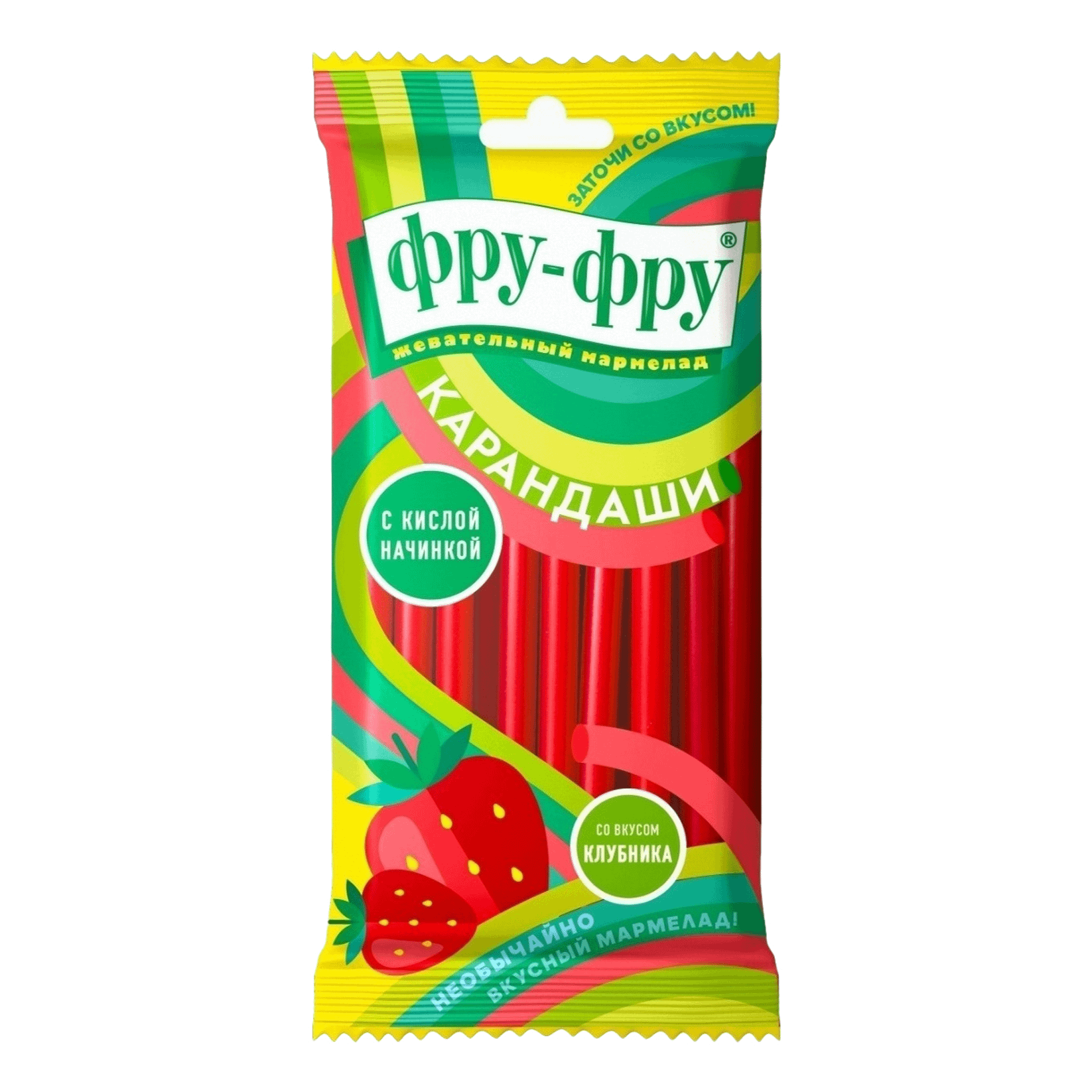 Карандаши ФРУ ФРУ жевательный мармелад со вкусом клубники 80г