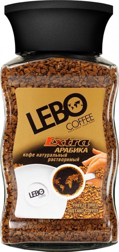 Кофе "LEBO Extra" сублим. ст/б 100г