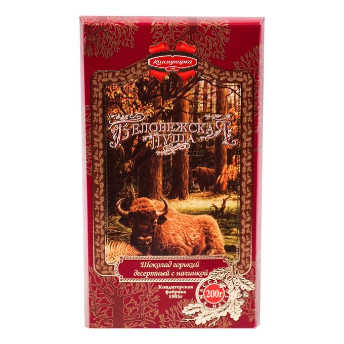 Шоколад "Беловежская пуща" темный с нач. 200г, Коммунарка ООО