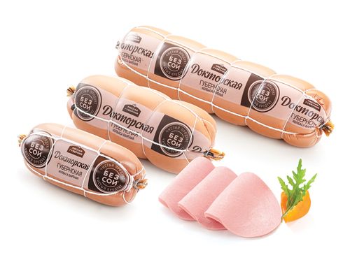 Колбаса вареная ДОКТОРСКАЯ ГУБЕРНСКАЯ В СЕТКЕ НМО, в/с, вес Черкизово ООО