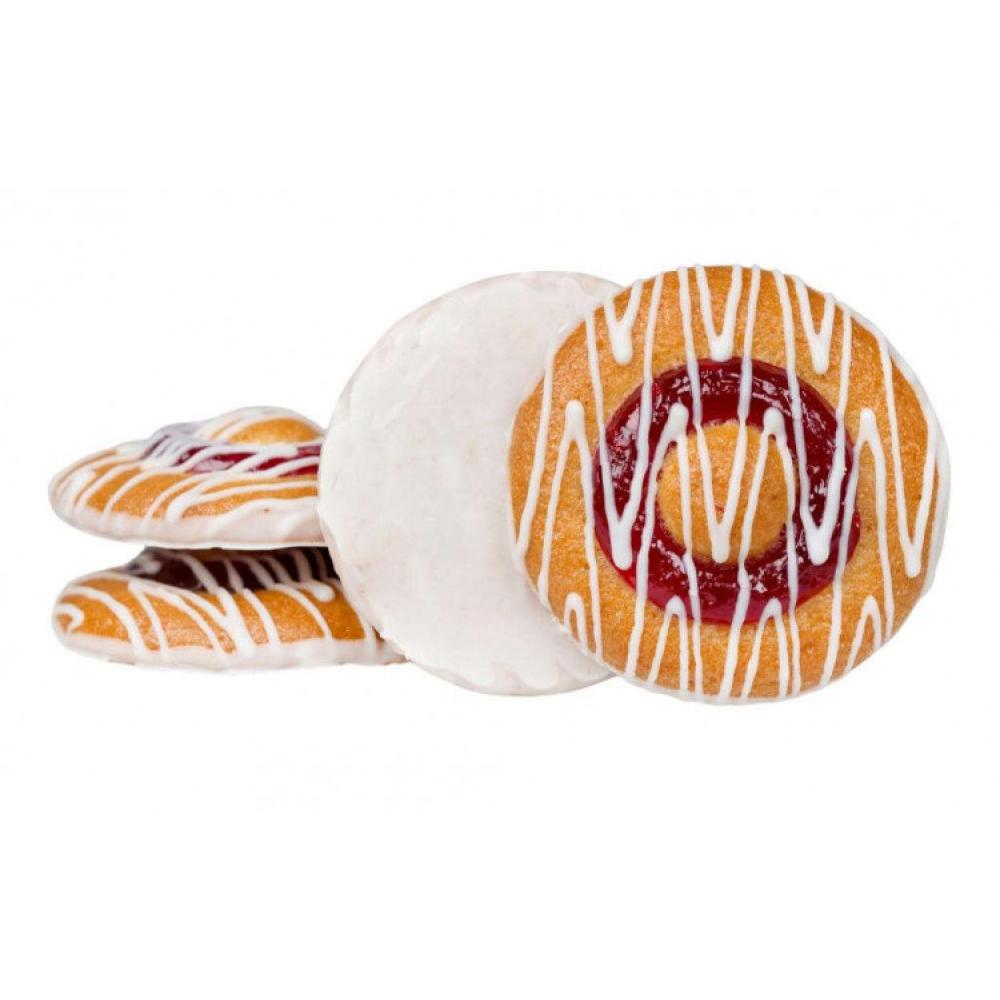 Печенье клубничное в белой глазури Просто Напросто 800г