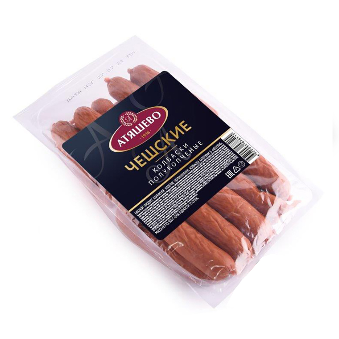 Колбаски Чешские п/к, кат. А, белк, в/у, 0,7 кг