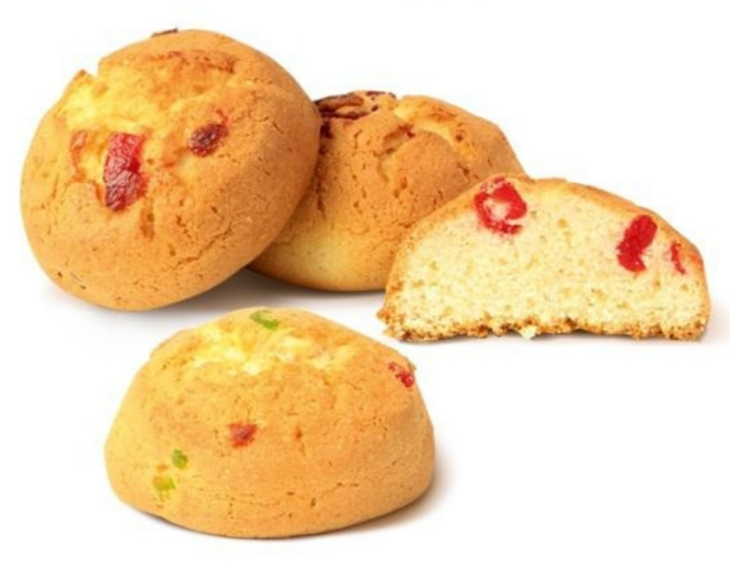 Изделие хлебобулочное "СМЕТАННОЕ" с цукатами (бисквитное) 1,0 кг