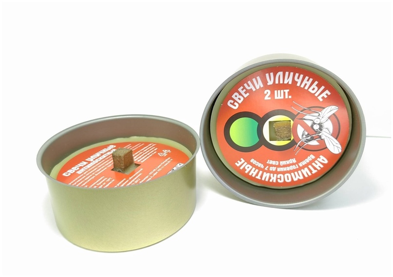 Свеча уличная "Антимоскитная" 2 шт без крышки 