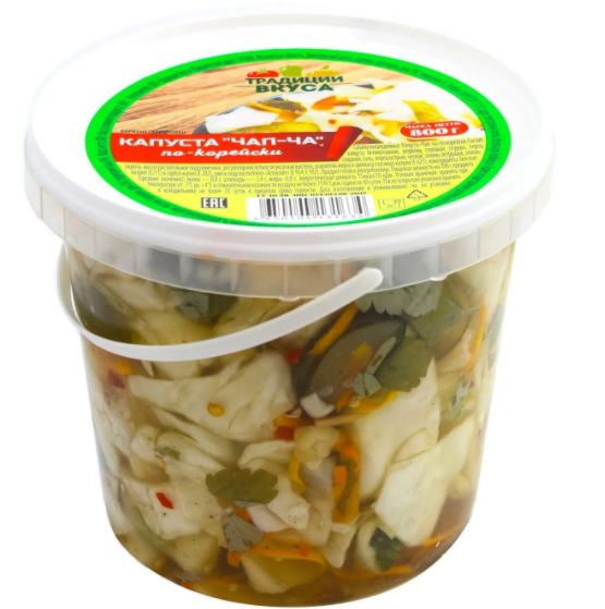 Капуста по корейски Чап Ча фас.,1 кг ООО "Традиции Вкуса"