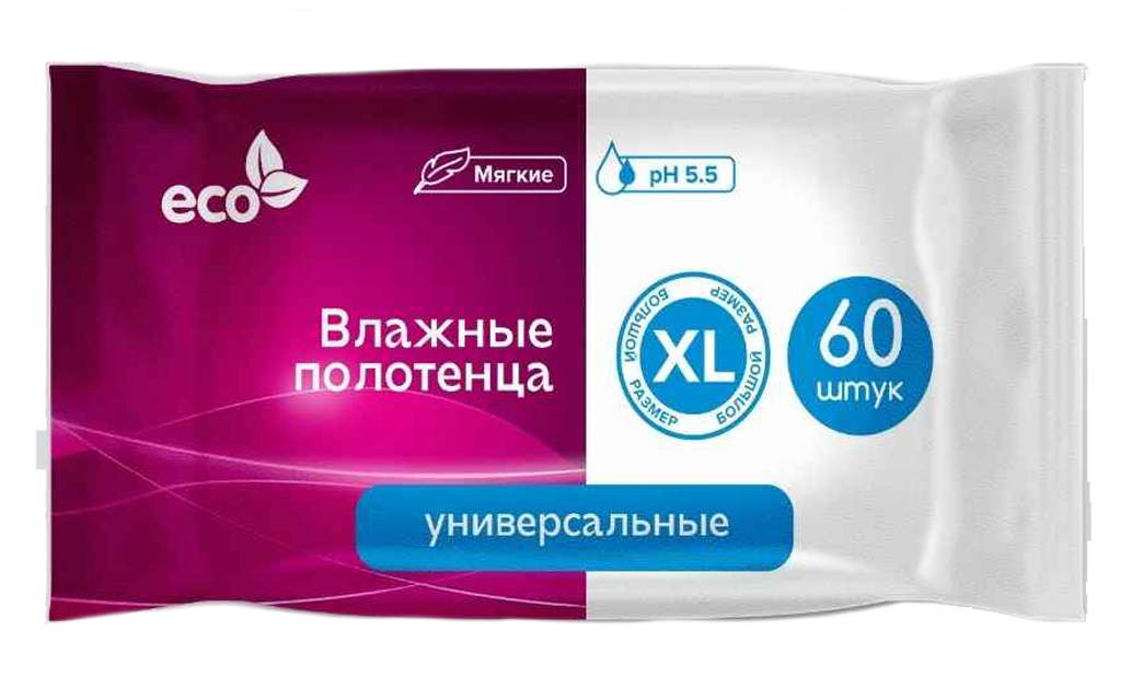 Влажные полотенца детские 60 штук, ООО ЭКО Мегаполис