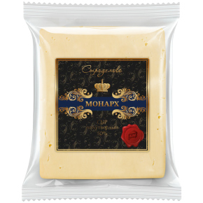 Сыр полутвёрдый "Монарх" м.д.ж. 50% вес. 300г БЗМЖ