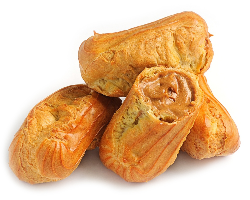 Пирожное "Эклер" с начинкой "Сгущенка вареная" 1,2 кг