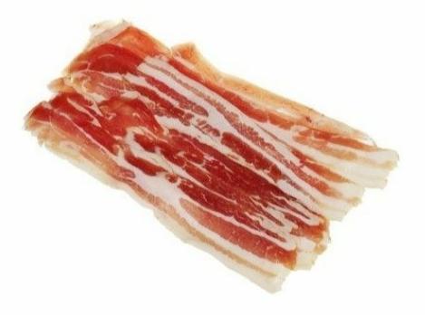 Бекон из свинины с/к нарезка 500г кат.Б