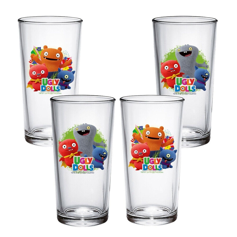 Набор стаканов 4 шт Герои Мультфильмов, 200 мл, стекло, 26*7*13 см, термопак