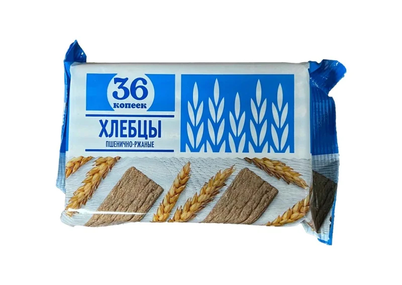 Хлебцы пшенично ржаные 36 КОПЕЕК 80 гр.