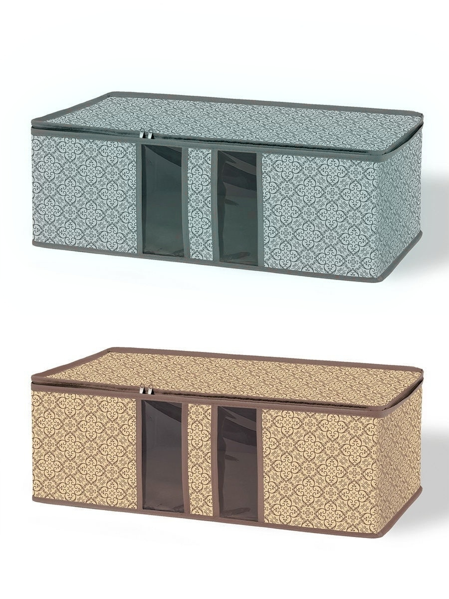 Короб для хранения (спанбонд 70 гр/м2, картоный каркас) 36*30*30 см