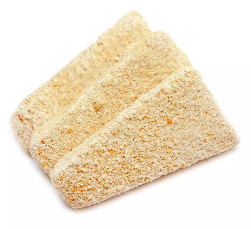 Треугольники в панировке из трески вес.