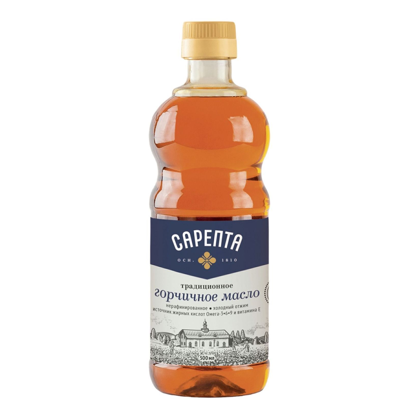 Масло горчичное нерафинированное коричневое, ПЭТ 0,95 л