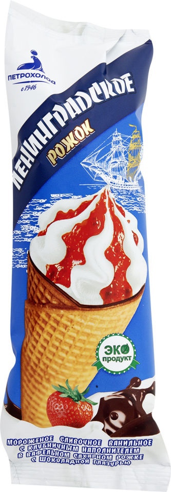 Мороженое Ленинградское Лакомочка слив ван шок гл 10% БЗМЖ 90 гр