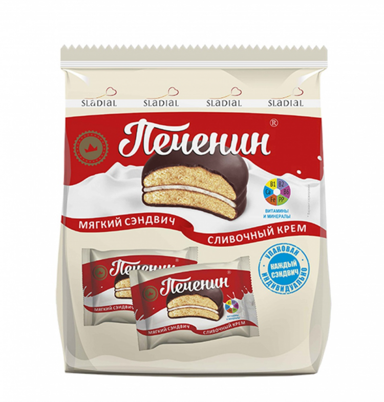 Печенье "Печенин со сливочным кремом в глазури" 0,5 кг