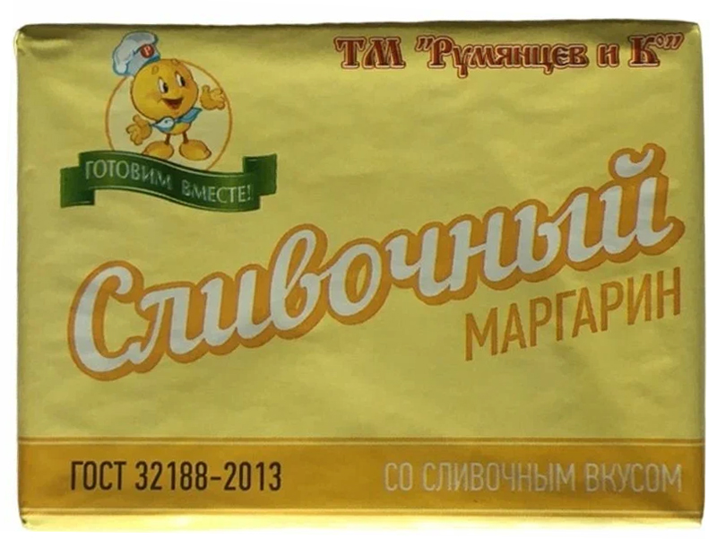 Маргарин ТМ Румянцев и К МДЖ 30%, ГОСТ, 400 г, ЗМЖ ИП Чайничков А.В.