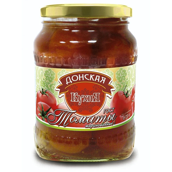 Томаты маринованные "Донская Кухня" 680 гр ООО Техада