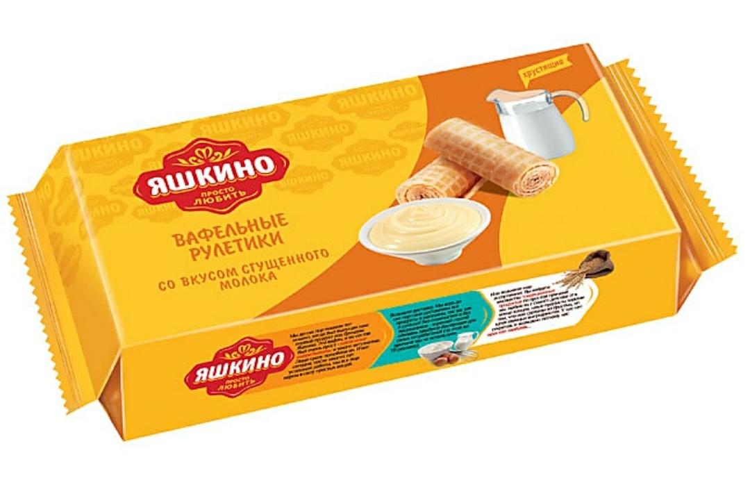 Вафельные рулетики Яшкино со вкусом сгущ.молока 320г