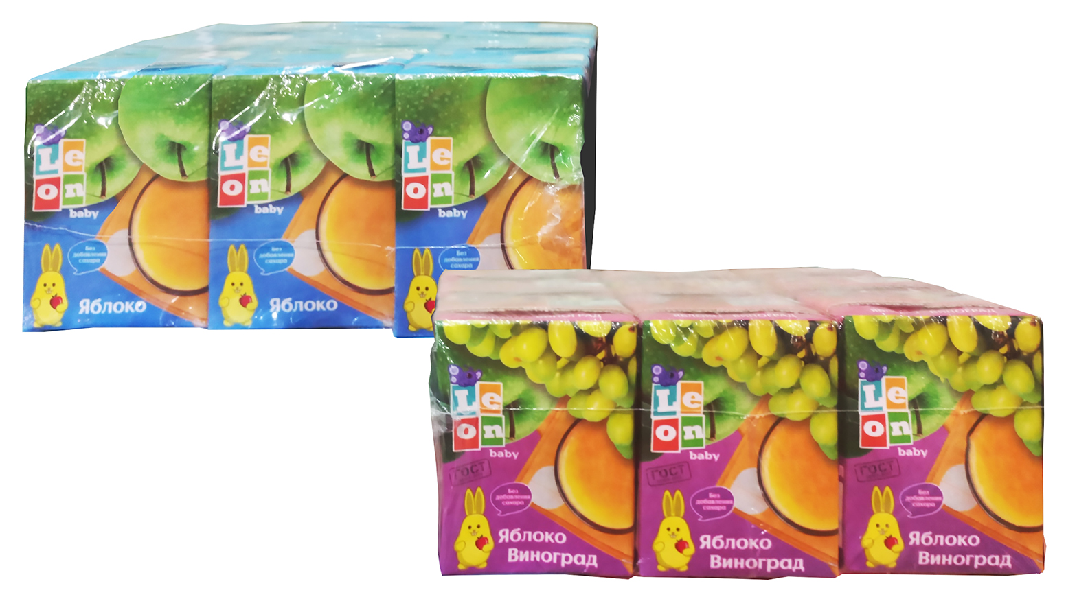 Сок LEON baby яблоко для детского питания с 3 х лет 200мл*9шт (спайка)