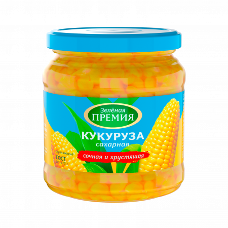 Кукуруза сахарная в зернах "Зеленая премия" ГОСТ\твист (в\с) 520 млст/б "Белгородские молочные п