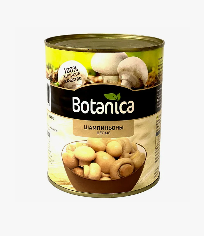 Грибы шампиньоны целые "Botaniсa" ж/б 425мл