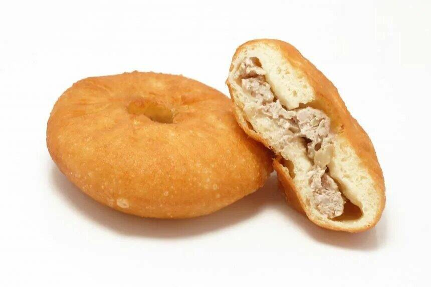 Изделия хлебобулочные жареные замороженные беляши с мясом 1кг.