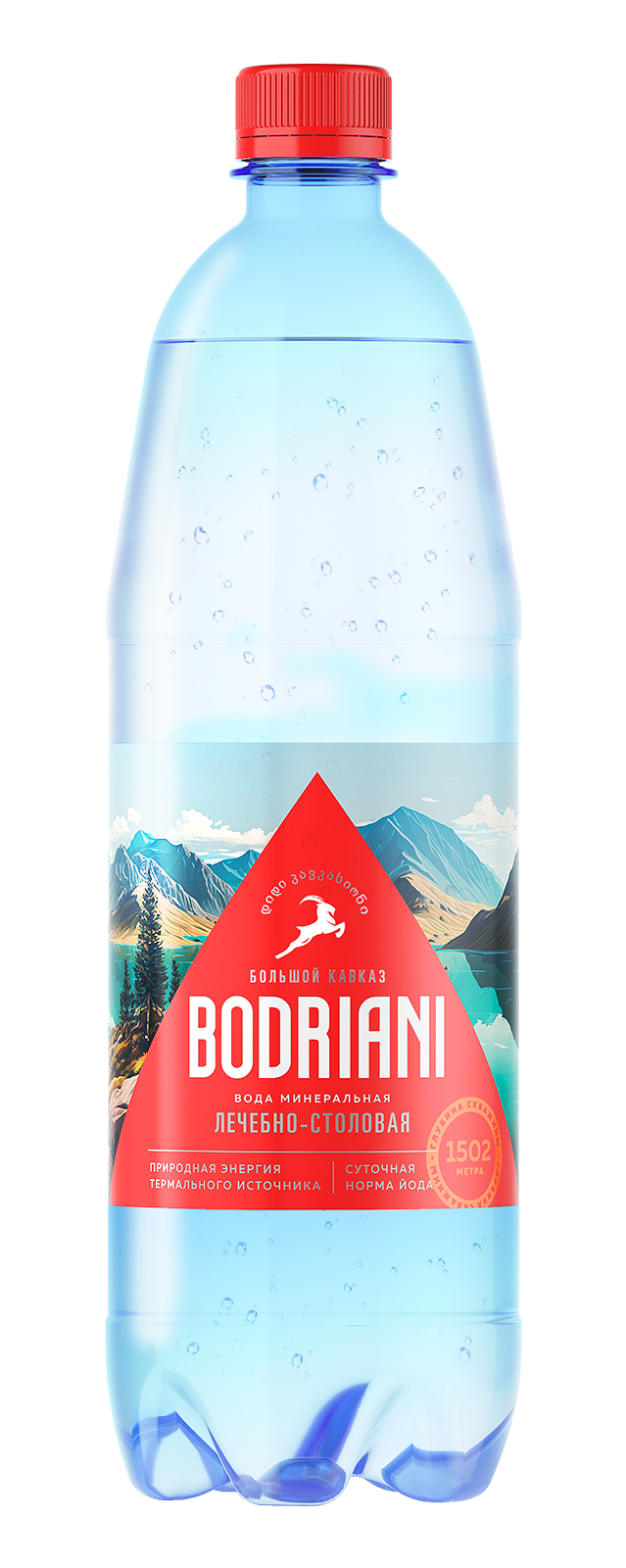 Минеральная вода "BODRIANI" ПЭТ 1,0 л.