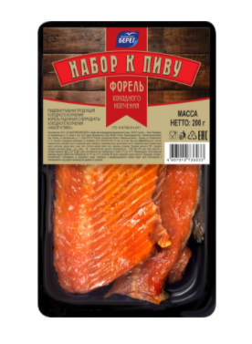 Набор к пиву (форель х/к) г/с 0,2 кг Балтийский Берег ООО